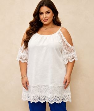 Immagine di OFF SHOULDER DESIGN LACE TOP